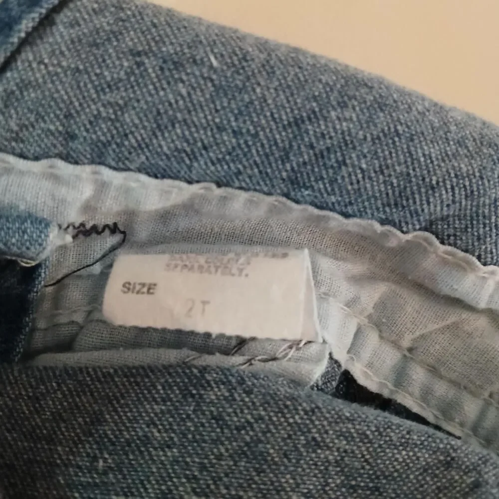 Vintage 90s Made in USA OshKosh B'gosh Denim Overalls 2T Classic Basic Utility
